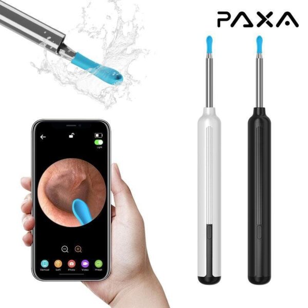 Nettoyeur visuel de cire d'oreille avec caméra, Endoscope d'élimination du cérumen en toute sécurité avec caméra de 5M, Otoscope lumineux, outils de nettoyage des oreilles, soins des oreilles