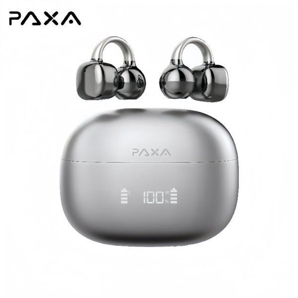 PAXA - écouteurs sans fil à 7 clips, effets sonores puissants pour la musique, oreillettes de sport étanches à la poussière et à l'eau pour la course, l'entraînement et l'audio