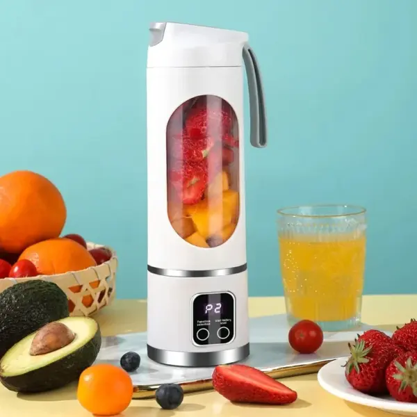 Presse-fruits Portable à 10 lames, capacité de 450ml, 3 vitesses, mélangeur Rechargeable par USB, broyeur à glace pour shakes et Smoothies, tasse de presse-agrumes